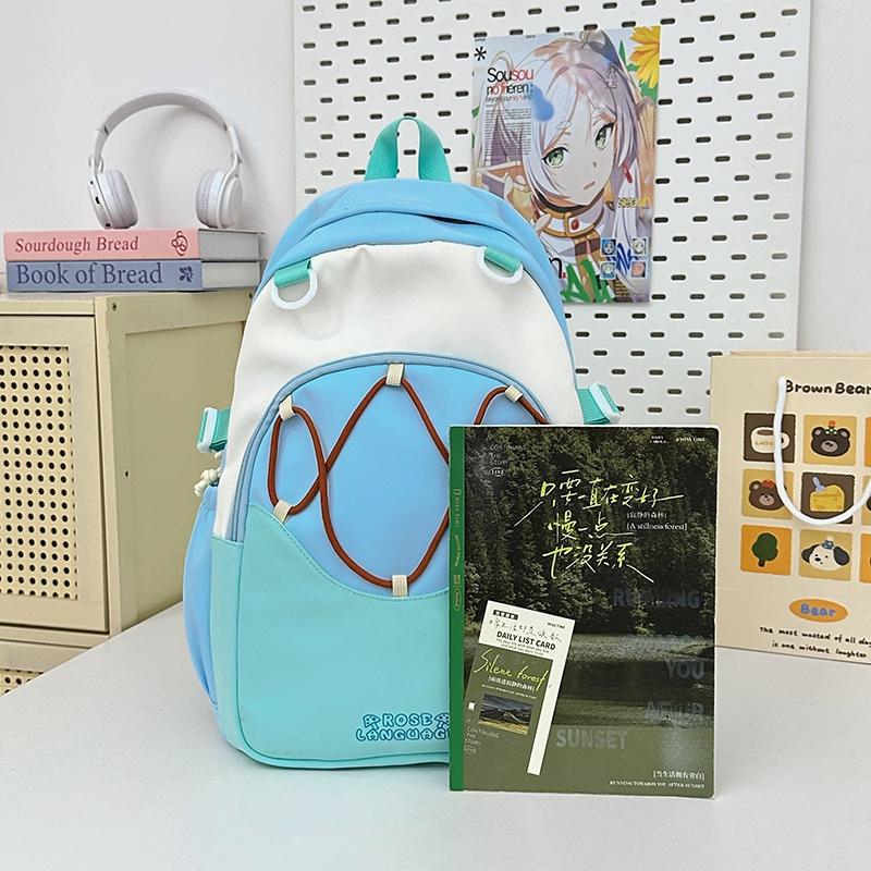 Middle School Student Schoolbag Women's Large Capacity Backpack Lightweight Travel Backpack