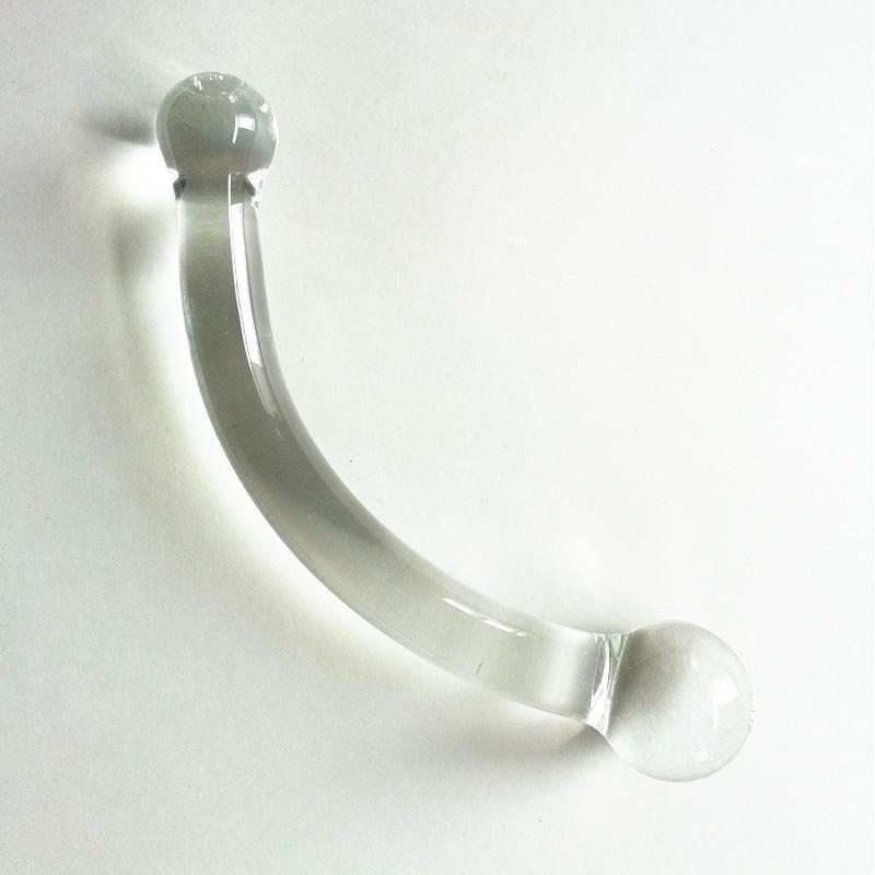 Dildos Anal Plug Transparent Glass Sex Toy Masturbator Anus Dilator, Stimulation Massager Pleasure for Men Women Adult Sex Toy