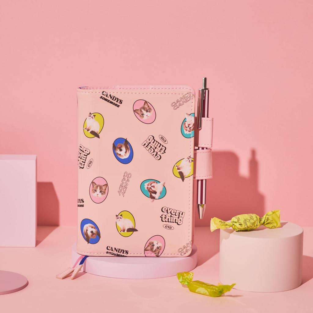 Hobonichi Techo Original Planner Cover Candy CAT RANDOM (A6) Stripper/DOG & (pink)
