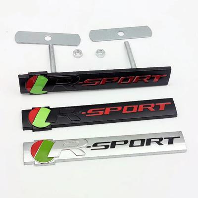 3D Metall R Sport Emblem Bil Frontgrill Logo Bagageutrymme Skärm Dekal Märke För R XJ F PACE XE XF R Sport Klistermärke Tillbehör