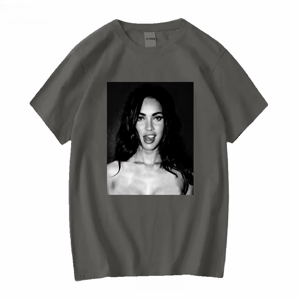 Unisexs Tshirt Megan Fox T Shirt Vintage 90s Jennifer S Body Short Sleeves Vintage Washed Casual Soft Top for Everyday Wear