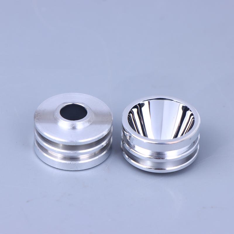 1 Pcs S5 20Mm Smooth Reflector Flashlight Reflective Cup Reflector Bow Smooth Orange Peel Led Hole 7Mm