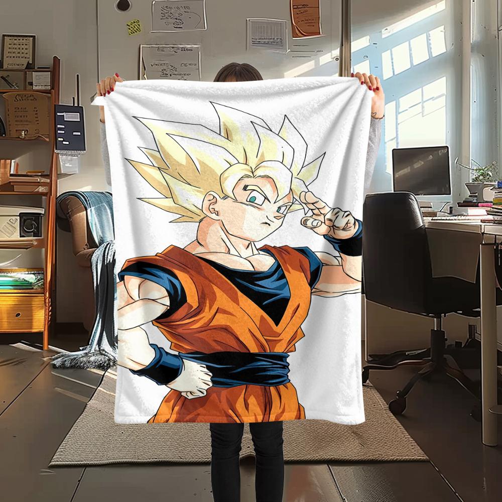 

Dragon Ball characters Print Flannel Blanket,High quality Comfortable for All Seasons,Home Decor,Warmth and Comfort,Perfect for Christmas Gifts 80cm x 120cm