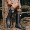 Erwachsenenpaar Herren- und Damen-Langfaltregenstiefel, Wasserdichte und Rutschfeste Regenschuhe