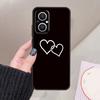 Cute Pretty Little White Heart Funda For OPPO Reno 12 F 11F 13F 14F 10 13 14 15 Pro 7 8 Lite OPPO Find X8 X6 X5 X9 Pro Case
