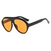 Women's 2024 High-End Frog-Shaped Beach Sunglasses - Fashionable, Simple, Influencer Style