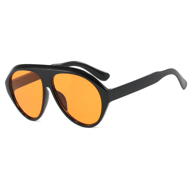 Women's 2024 High-End Frog-Shaped Beach Sunglasses - Fashionable, Simple, Influencer Style