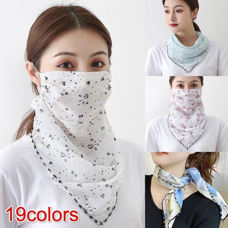 Face Shawl Cover Scarf Sun UV Protection Veil 1//5pcs Dust-proof Outdoor