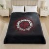 Red Hot Chili Peppers Print Flannel Blanket Cozy Lightweight Plush Throw Blanket For Bed Sofa Household Use