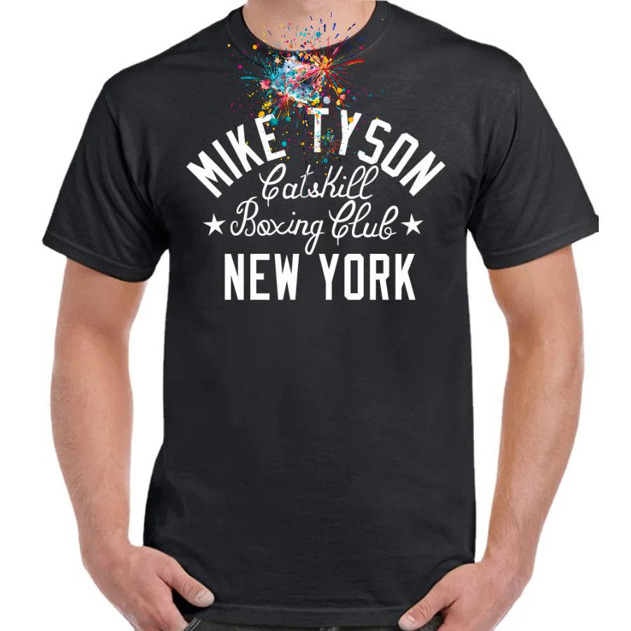 Iron Mike Tyson TShirt Mens Boxing Club Gym Iron MMA Training Top Boxer Top Cotton ONeck Short Sleeve T Shirt New Size S3XL