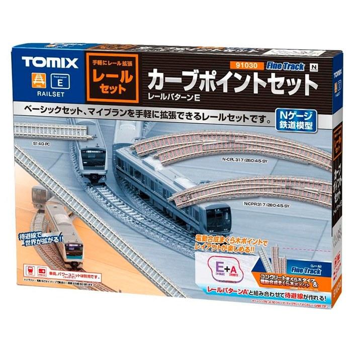 TOMYTEC TOMIX N Gauge Rail Set Curve Point Set 91030 Railroad Model Rail Set Multicolor
