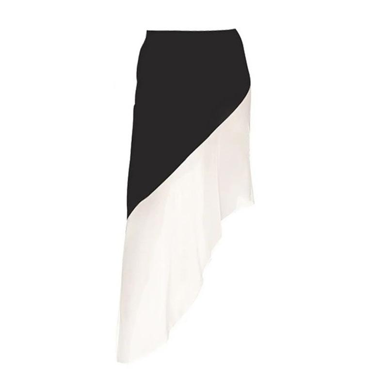 New Space Layer One-piece Swimsuit Female Swimsuit Chiffon Oblique Skirt