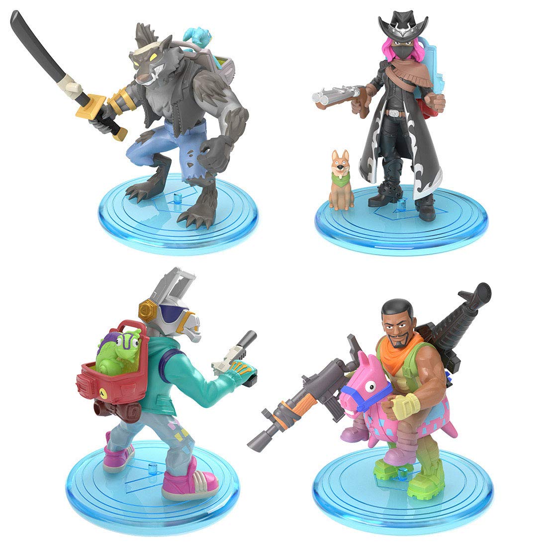 

Fortnite Collection Minifigure Set of 4 002 Dire Calamity DJ Yonder Giddy Up