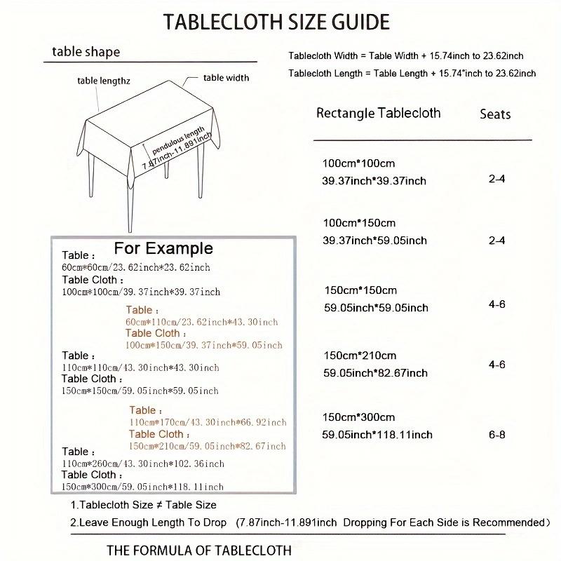 100% Polyester Tablecloth, Kitchen, Restaurant, Party, Holiday Table Decoration, Solid Color Tabletop Cover, Natural Fabric