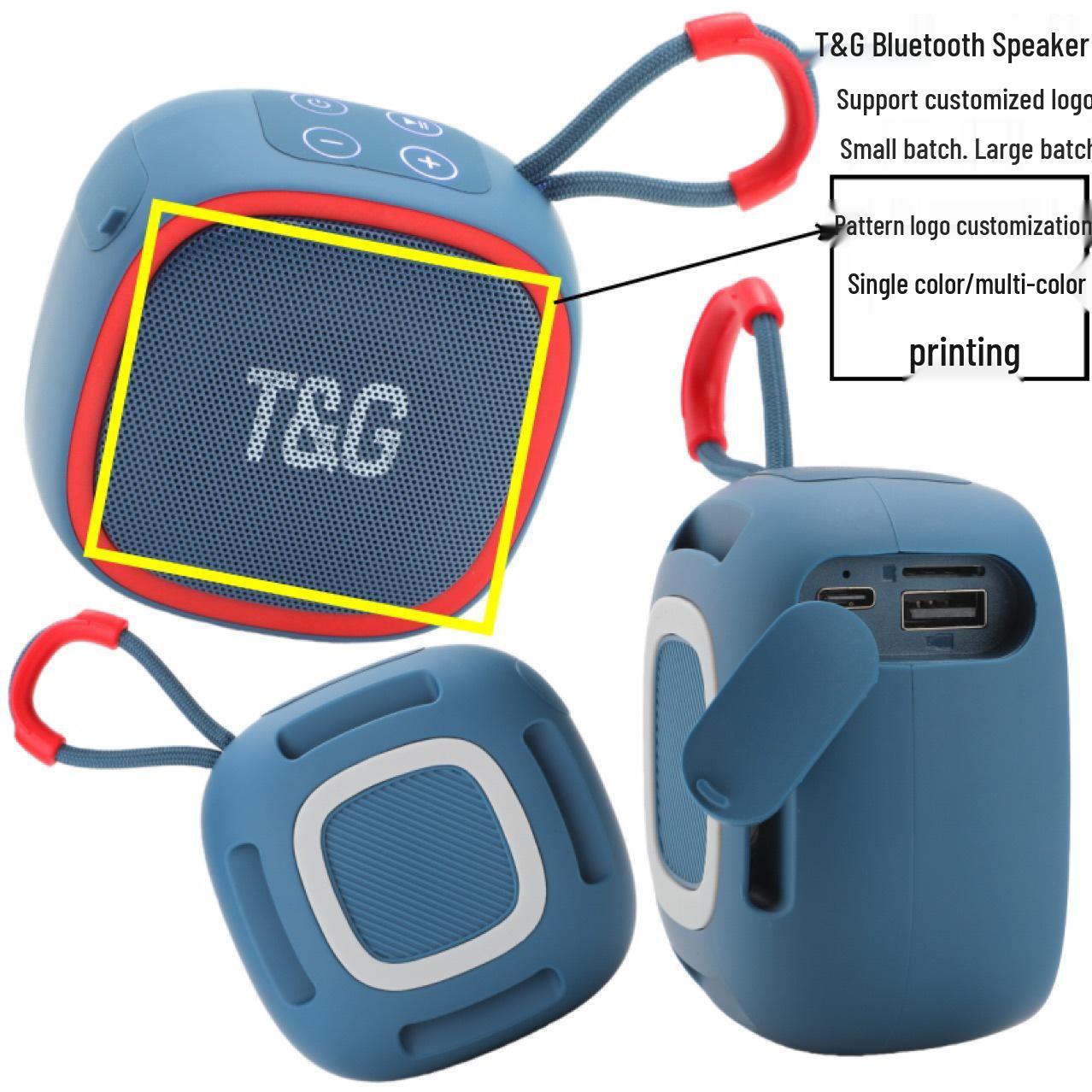 

TG659 Портативна Бездротова Міні Bluetooth Колонка для Активного Відпочинку - Ручна Колонка TWS та Новинка для Міжнародних Подарунків зелений