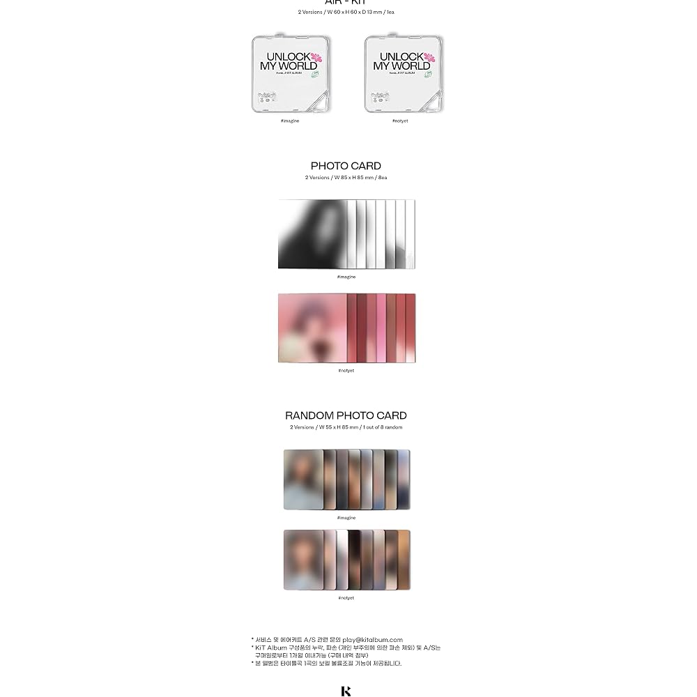 Fromis_9 Unlock My World 1st Album Contents+Tracking Sealed (KiT SET(#imagine+#notyet))