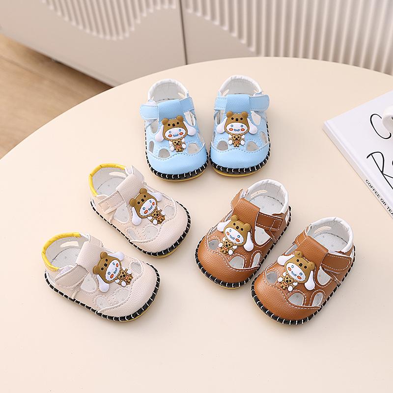 Spring and Summer New Soft-soled Baby Shoes Male 3-7-9 Months 0 1 1/2 Years Old Infant Sandals Female