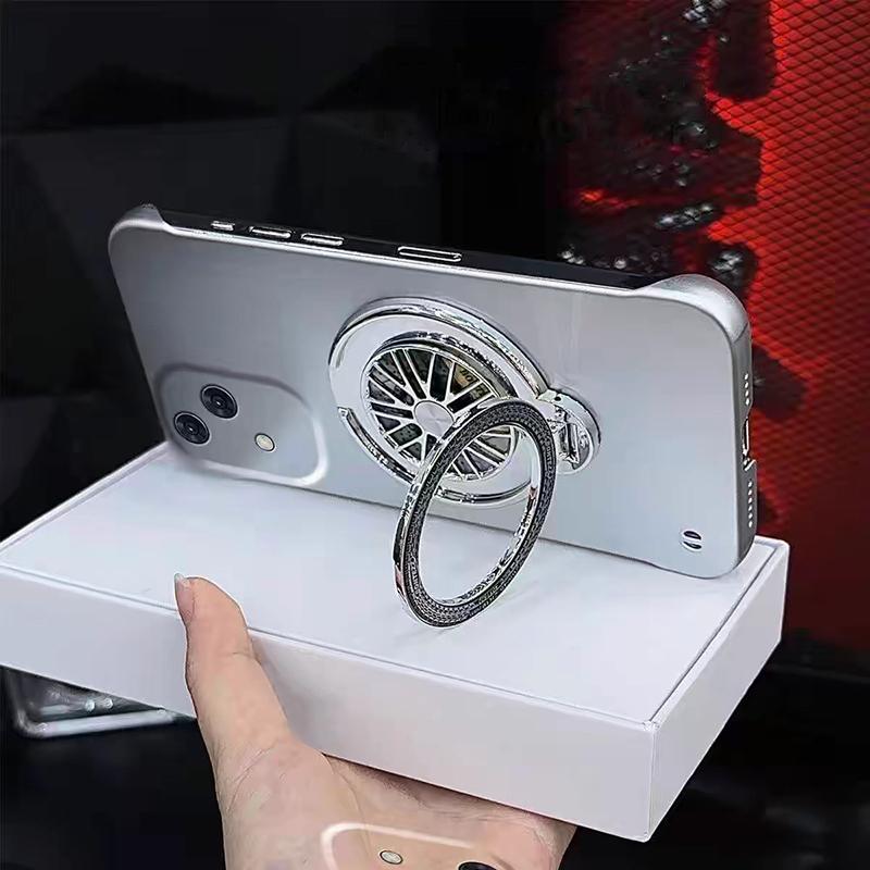 Korean Cute Electroplating Gyroscope Mobile Phone Grip Finger Ring Bracket Stand Holder For All Phone Iphone Huawei Xiaomi Case