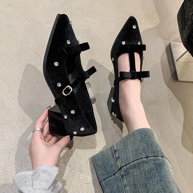 Fashion New Style Fashion Women Shoes Retro Flat Heeled Shoes for Women Square Toe Fashion Mary Jane Single Shoes Loafers Zapatos Mujer