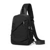Cloth Phone Bag Solid Color Shoulder Bag Fashion Men Chest Bag  Female