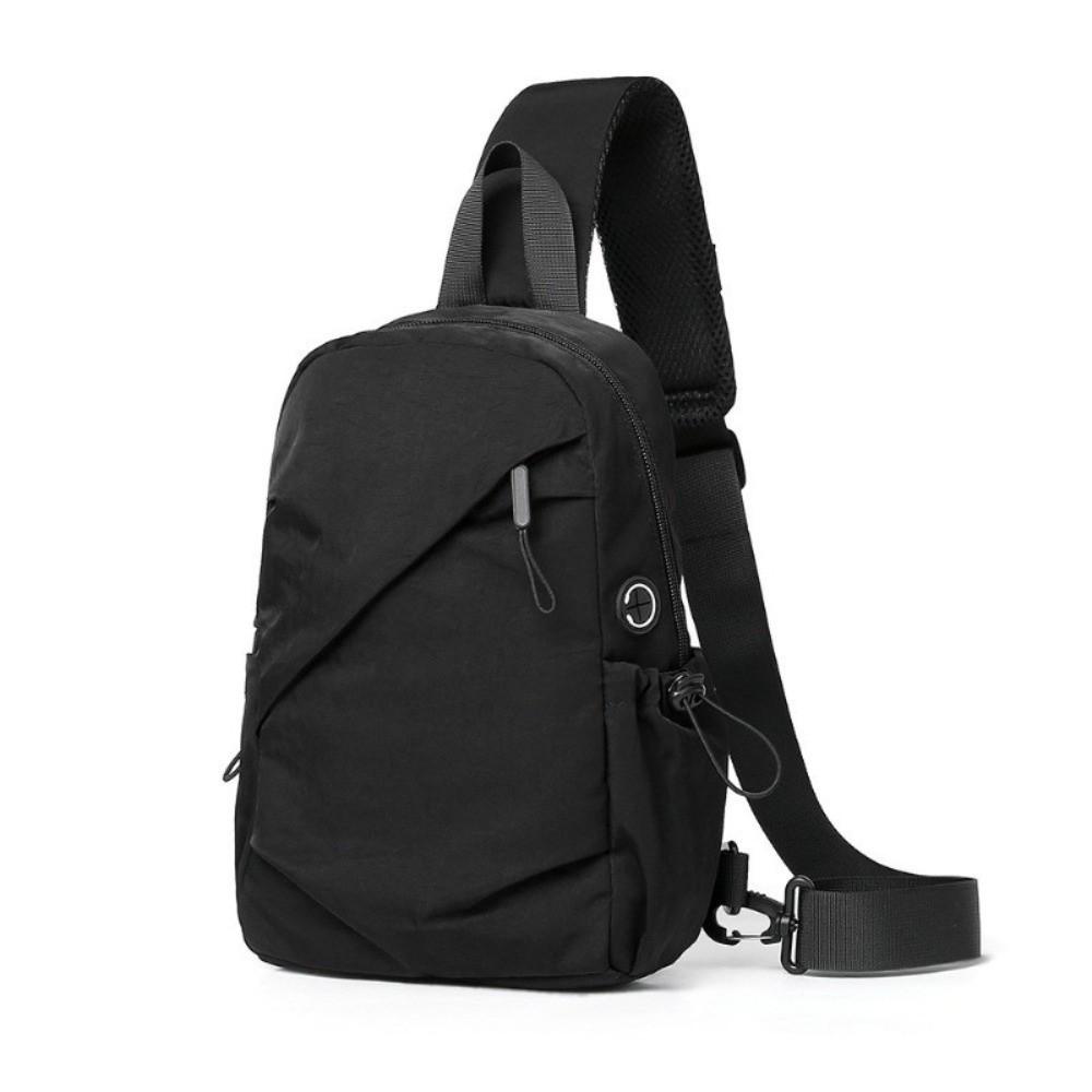 Cloth Phone Bag Solid Color Shoulder Bag Fashion Men Chest Bag Female