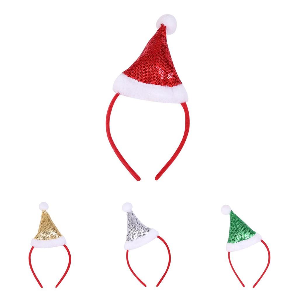 Stunning Headband Christmas Festive Party Accessory With Shimmering Sequins Available In Gold Silver Green And Colors Red