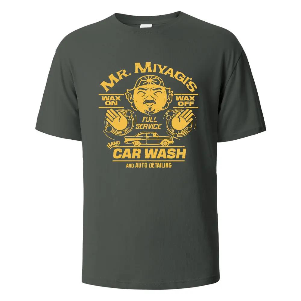 Men's Printed T-Shirt Mr.Miyagis Funny Graphic 100% Cotton Oversize Shortsleeved Tees For Men Women Summer Fashion Casual Tops