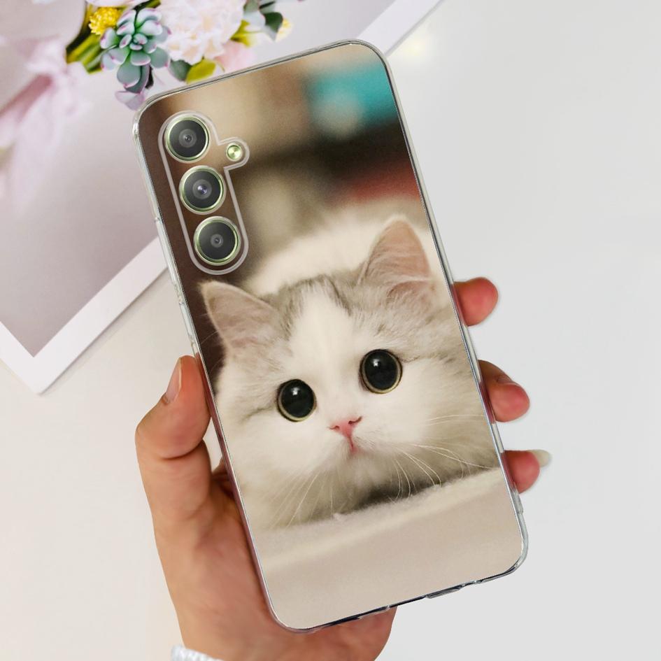 For Samsung Galaxy A54 Case A546B SM-A546B Cute Astronaut Clear Silicone Soft Phone Cover For Samsung A54 5G A 54 GalaxyA54 Capa