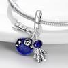Ciondolo con Perle di Rame Charm Scintillante in Zircone Vari Stili Originale Bracciale da 3 Mm Gioielli Raffinati da Donna