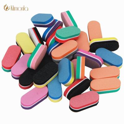 40Pcs Mini Nail Buffer Colorful DIY Sponge Professional Manicure Care Nail Art Buffers Files Tools