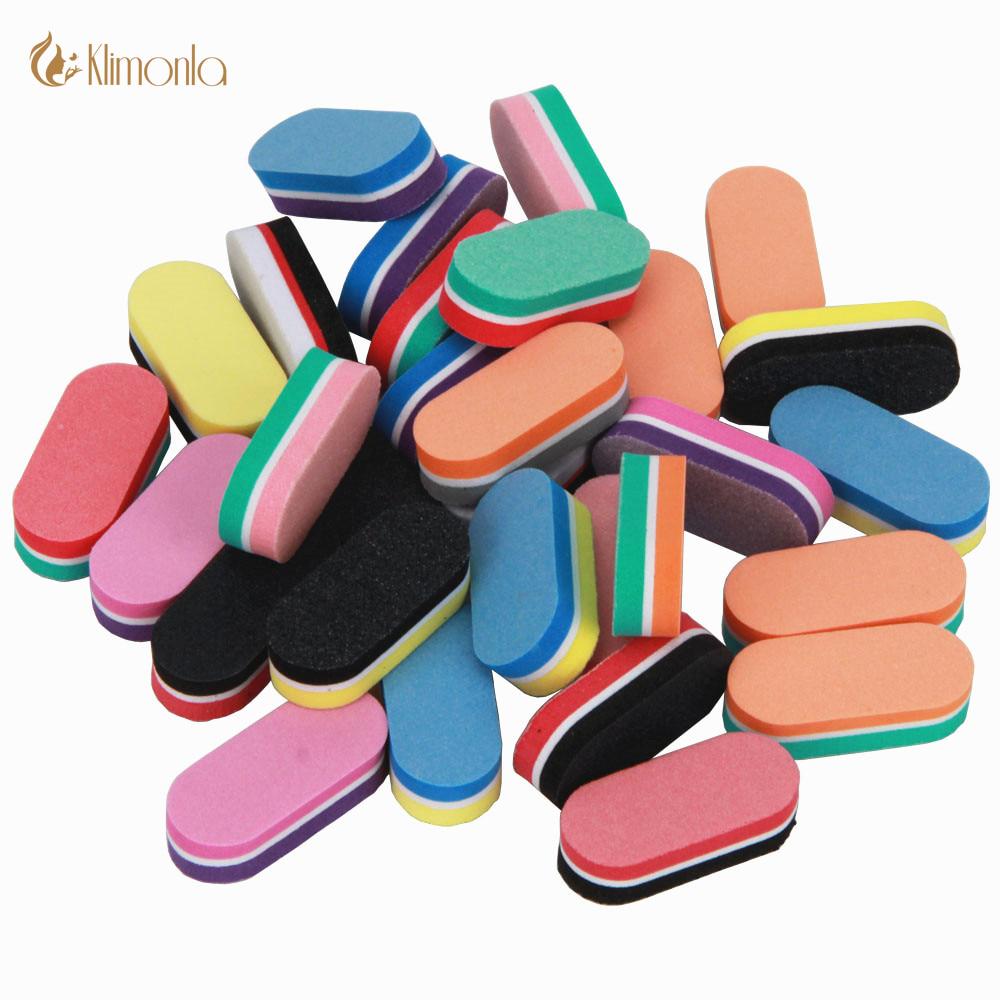 40 Stücke Mini Nagel Puffer Bunte DIY Schwamm Professionelle Maniküre Pflege Nail art Puffer Dateien Werkzeuge