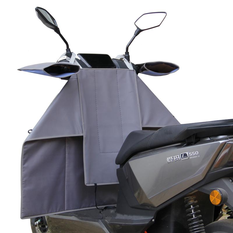 Windproof Plush Winter Cover for Electric Scooters & Motorcycles - Universal, All-Season, Two-Piece