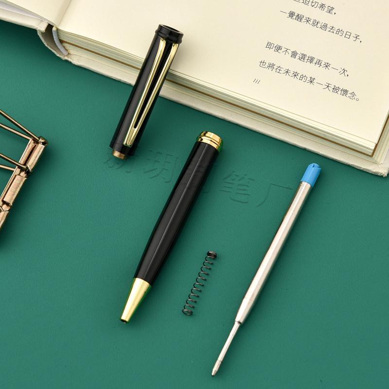 Black Metal Ballpoint Pen, Black Signature Pen, Business Advertising Pen Gift Pen Office Supplies