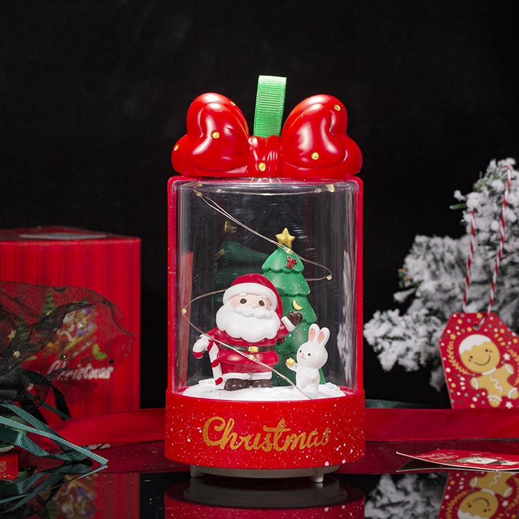 

Lamp Night Battery Powered Cartoon Cute Snowman Santa Claus And Girl Shaped Santa Claus