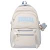 Women's Nylon Backpack Letter Large Capacity Student Schoolbag Color Block Backpack