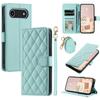 For iPhone 17 Air Case Wallet Rhombus Grid PU Leather Phone Cover