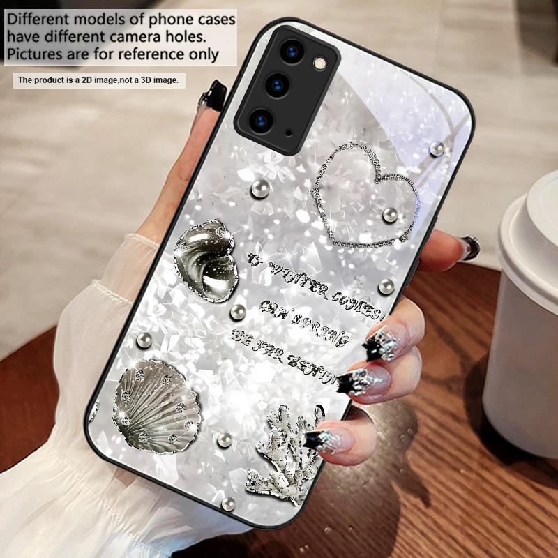 Schöne lila Hülle für Samsung M02 12 Note 8 9 10 20 A 01 A02 A03 Core 04 05 06 10 12 13 14 15 A16 Glas Ultra Handyhülle