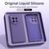 Original Square Liquid Silicone Phone Case for OnePlus Ace 3 3V Ace3 Pro V 3Pro 5G Camera Protection Soft Couples Cover Carcasas