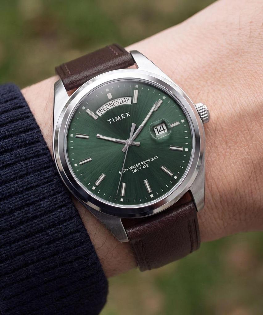 Legacy Watch Quartz 5 ATM Water Resistant Mineral Glass Green Dial TWG068800 [TIMEX] Men's [Authentic]