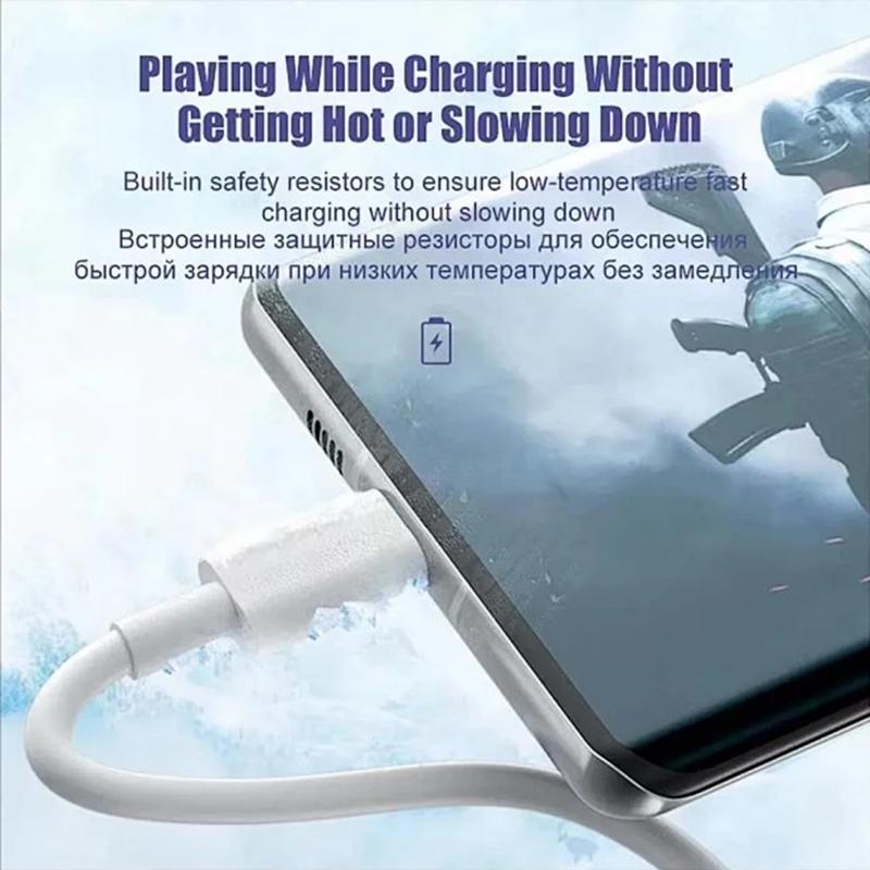 Xiaomi 1-3PCS 10A 100W Type C Super Fast Charging Cable Data Cord For Huawei For OPPO For vivo For iQoo Quick Charing USB C Cables