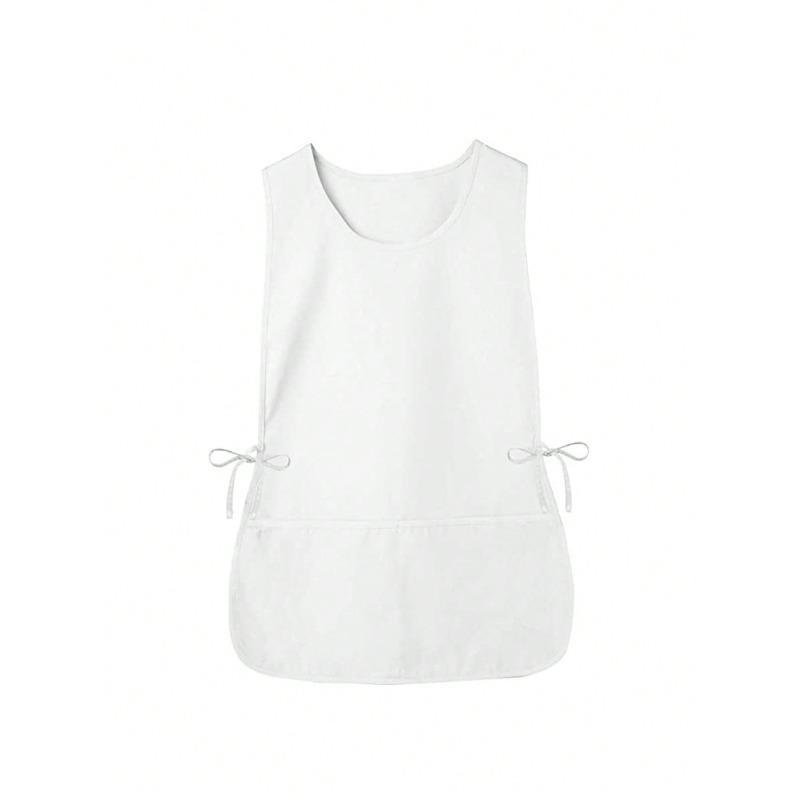 1pc Unisex Apron For Home Cleaning, Pinafore Style With 2 Pockets