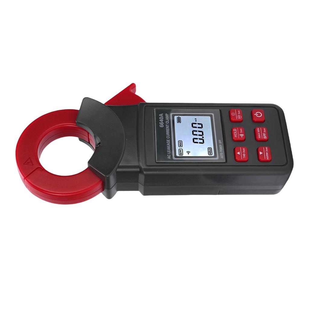 AC Leckstromzange 0mA 300A ETCR6640A Ø 40mm Großer Durchmesser Reststrom Harmonische Detektion