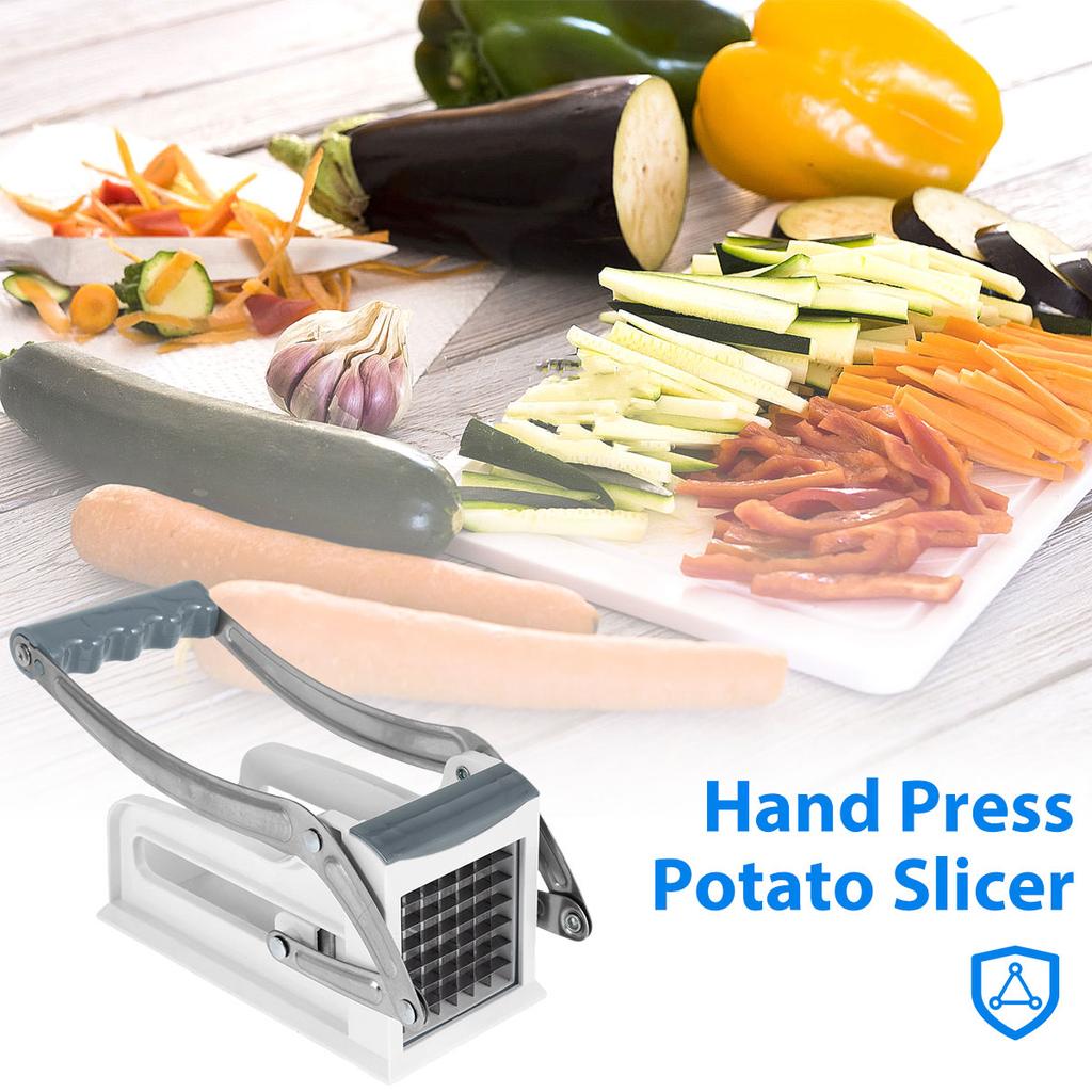 French Hand Pressed Potato Slicer Stainless Steel Fry Machine 25/49 Hole Portable Potato Chip Machine Manual Slicer