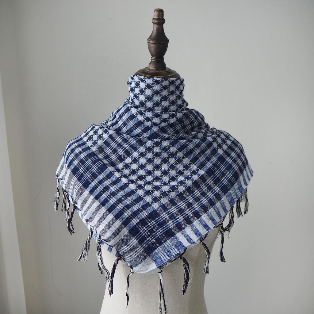 Bufanda con Borla Keffiyeh de Arafat Transfronteriza: Ropa Táctica para Desierto Ligera y Resistente al Viento/Arena