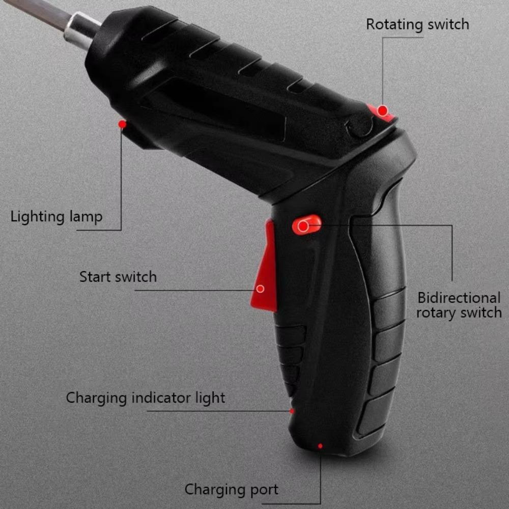 3/15/47PCS 1800mAh Lithium Battery 3.6v Electric Screwdriver Kit  Electrical Repair