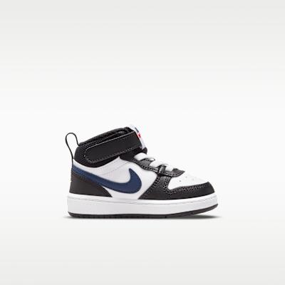 Nike Court Borough Mid 2 White Black University Red (TD)