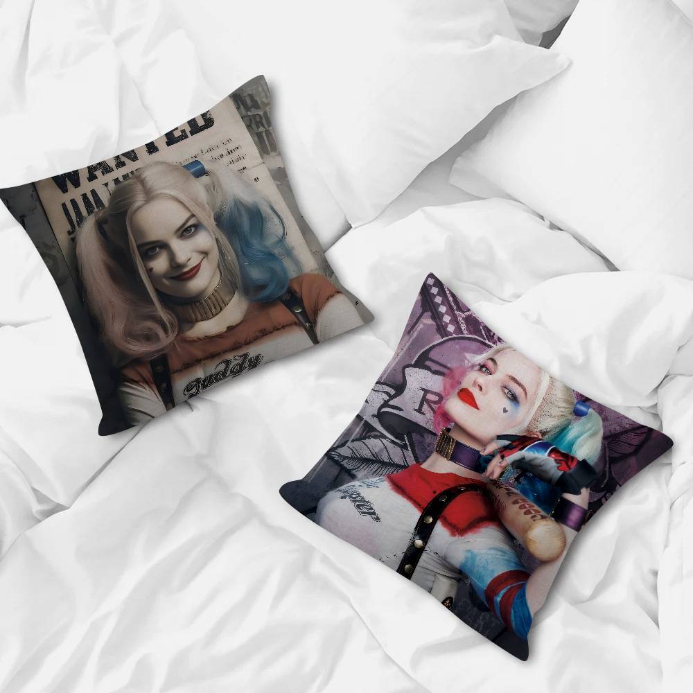 Cushion Cover Inches Farmhouse Decor Home Throw Pillow Covers For Couch Decorations Movie H-H-Harley Cool Quinn