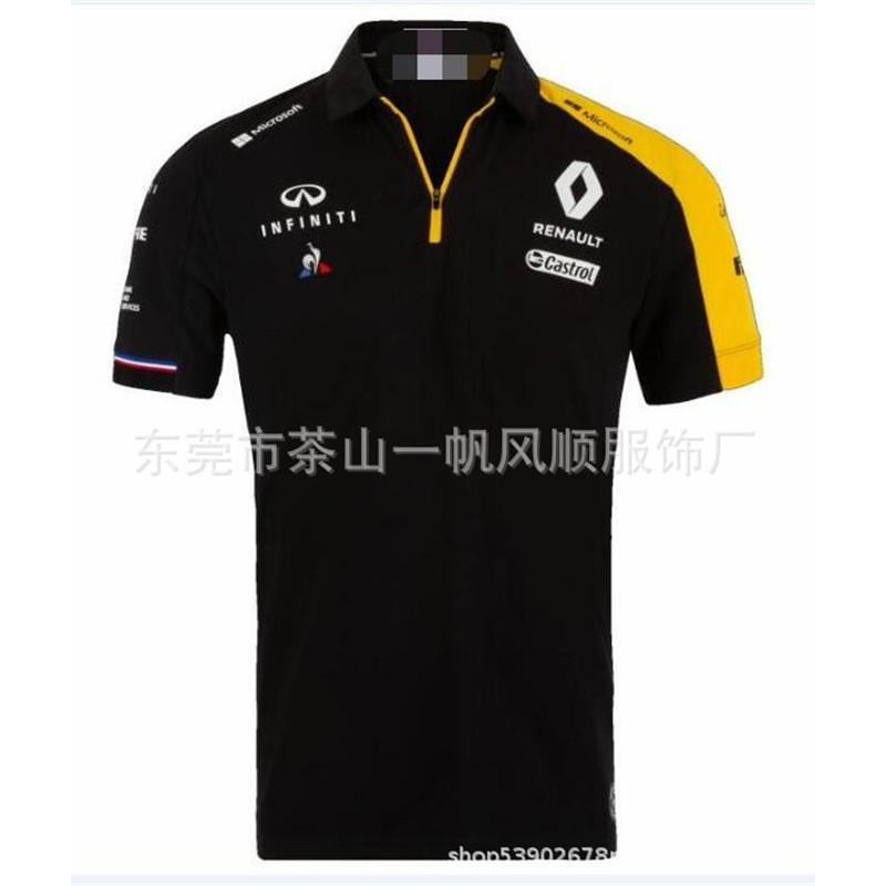 Unisex Off-Road Racing Polo Shirt Short Sleeve Collared T-Shirt Breathable Sporty Casual Fit