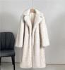 Winter Dames Faux Fur Jas Mantel Effen Kaki Lange Mouw Dik Warm Overjas Bovenkleding Pluizige Jas voor Vrouwen