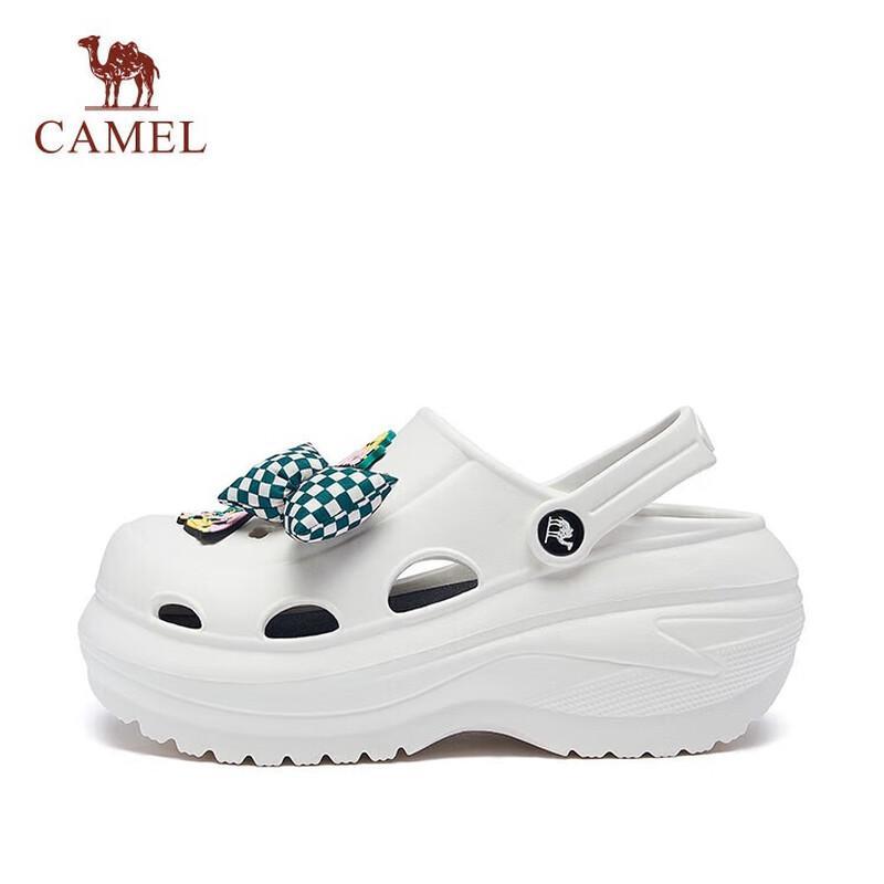 Camel Unisex Platform Clogs with DIY Charm Compatibility 7580₽